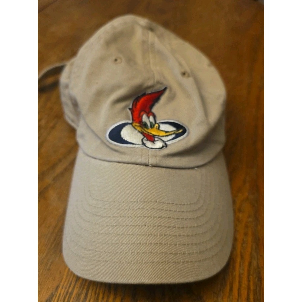 Woody The Woodpecker Vtg‎ Hat Cap Khaki Tan Strapback Brown Universal Studios